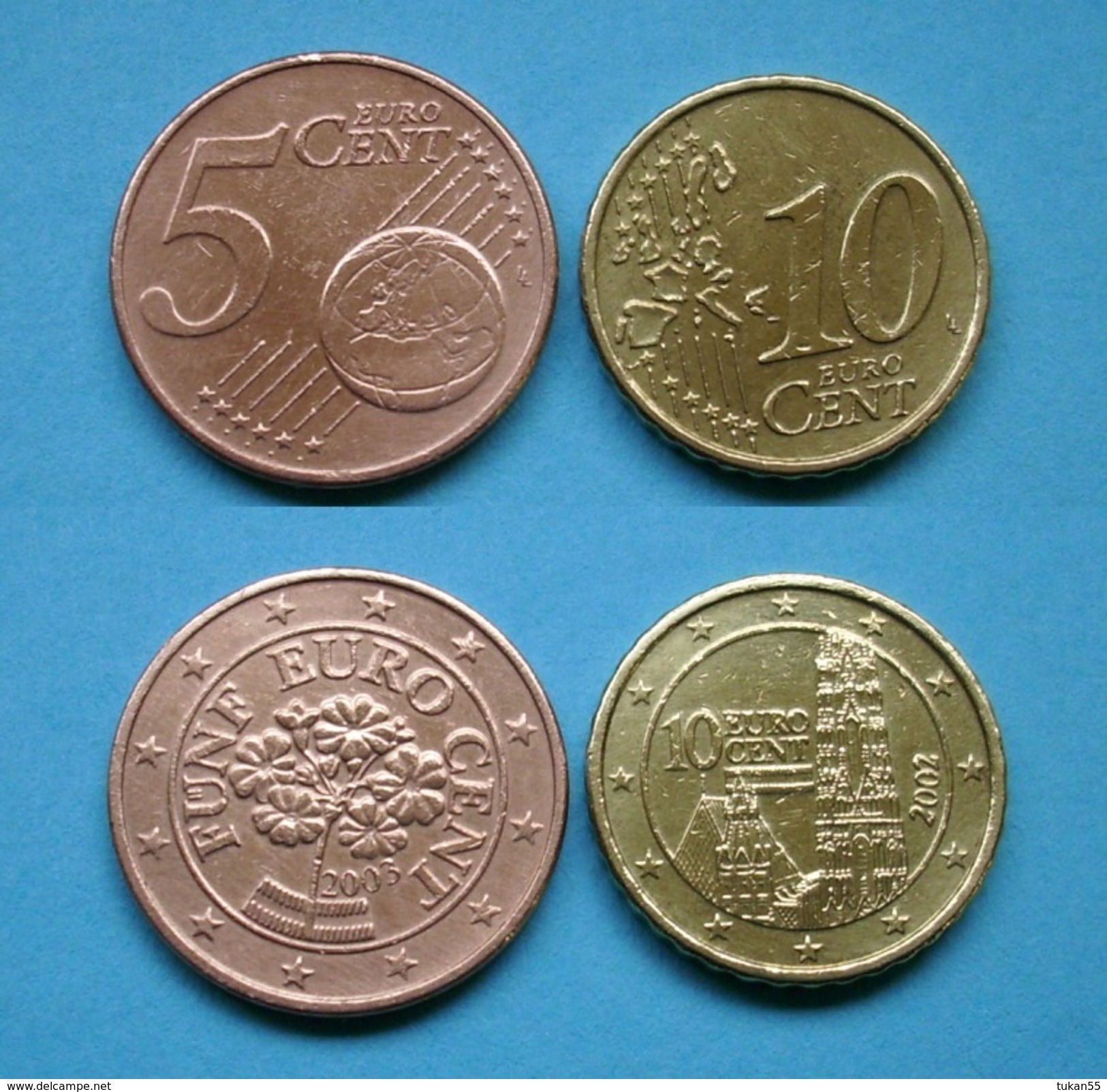 Österreich 5 - 10 Euro Cent 2003,2002       (R307) - Austria