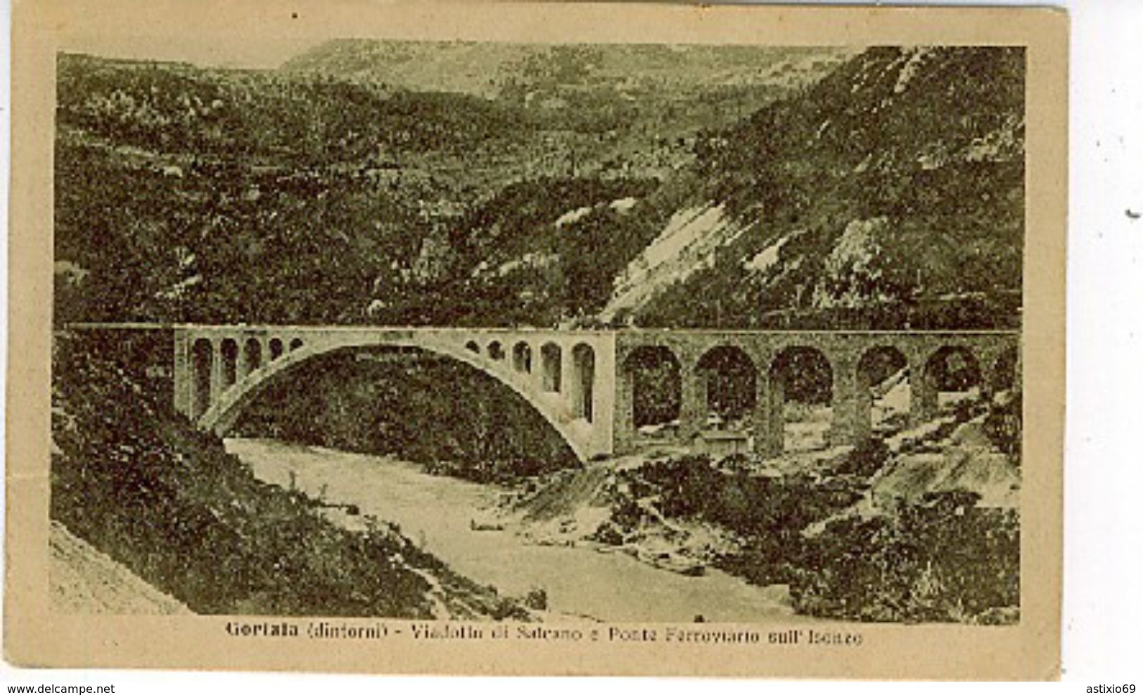 GORIZIA VIADOTTO SALZANO E PONTE FERROVIARIO SULL ISONZO - Gorizia