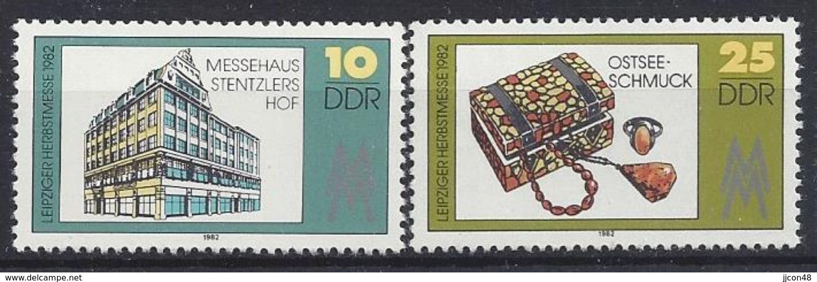 Germany (DDR) 1982  Leipziger Herbstmesse (**) MNH  Mi. 2733-2734 - Neufs