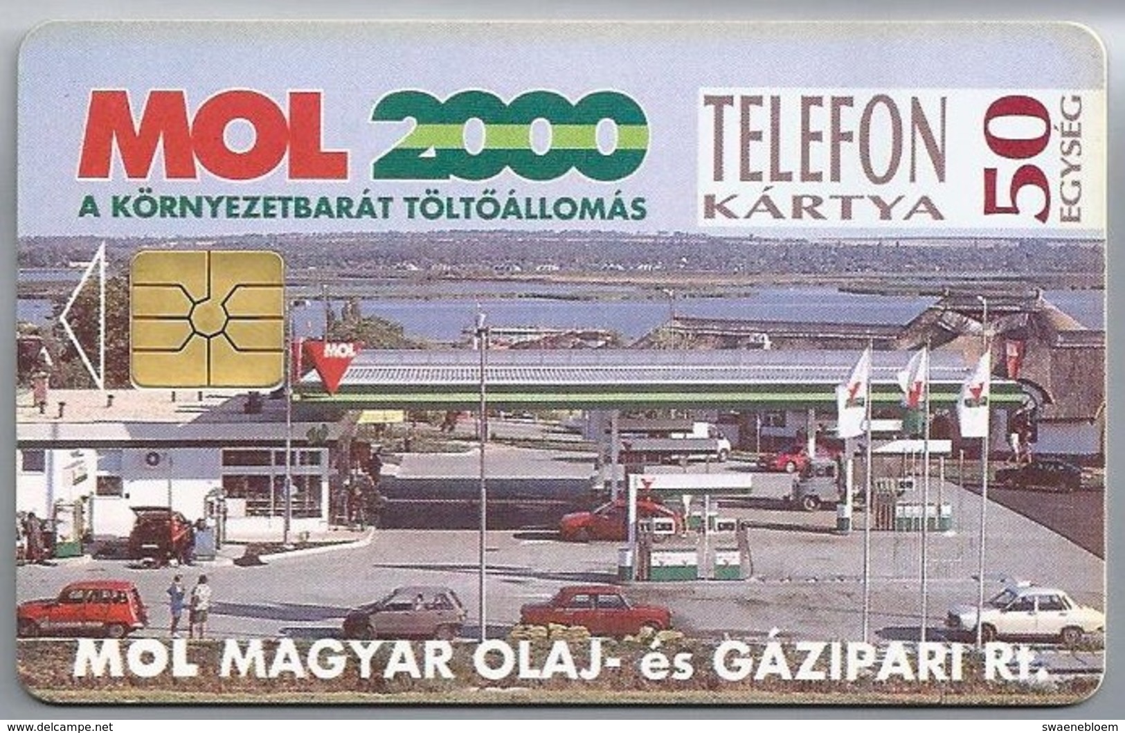 HU.- Hongarije. - Telefoonkaart. Telefon Kartya. MATAV. MOL MAGYAR OLAJ- Es GAZIPARI Rt. MOL 2000. 2 Scans - Hongarije