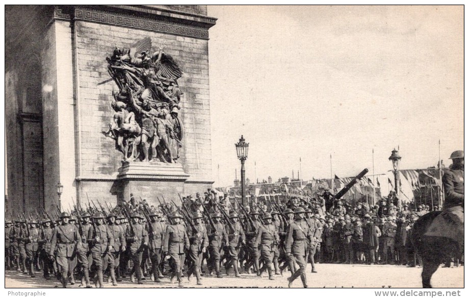 Paris Fetes De La Victoire 3 Anciennes Cartes Postales CPA 14 Juillet 1919 - Guerre 1914-18