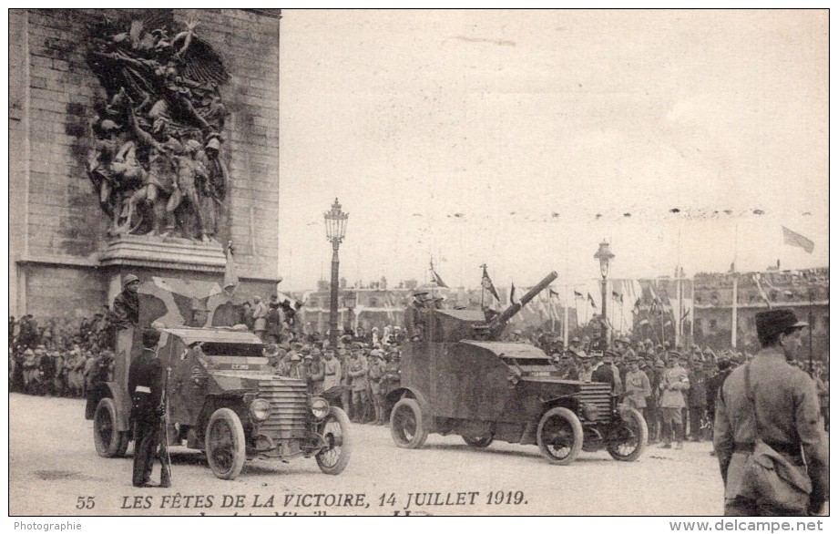 Paris Fetes De La Victoire 3 Anciennes Cartes Postales CPA 14 Juillet 1919 - Guerre 1914-18