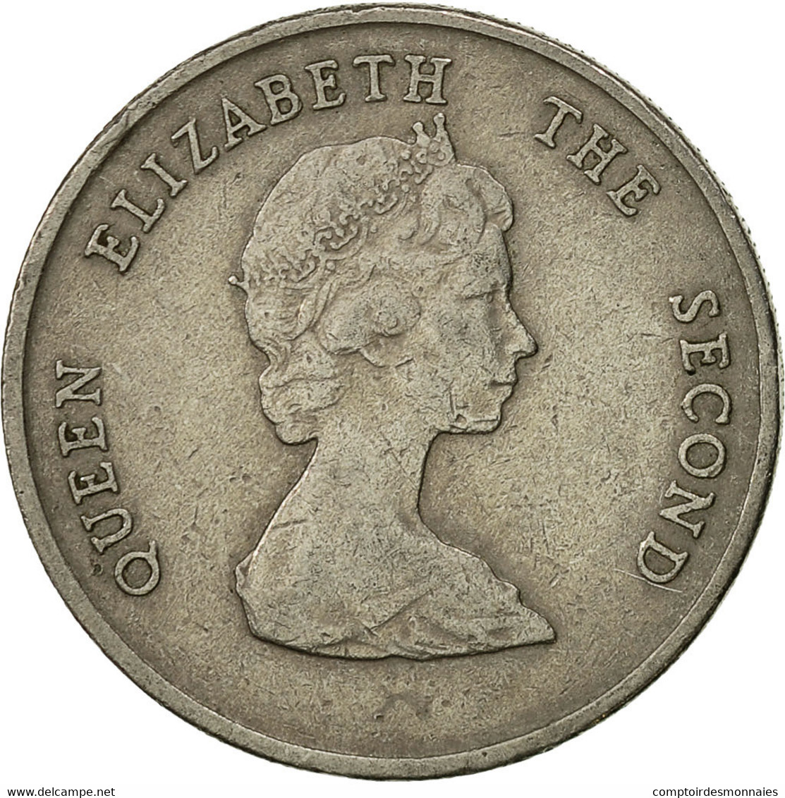 Monnaie, Etats Des Caraibes Orientales, Elizabeth II, 25 Cents, 1996, TTB - Ostkaribischer Staaten