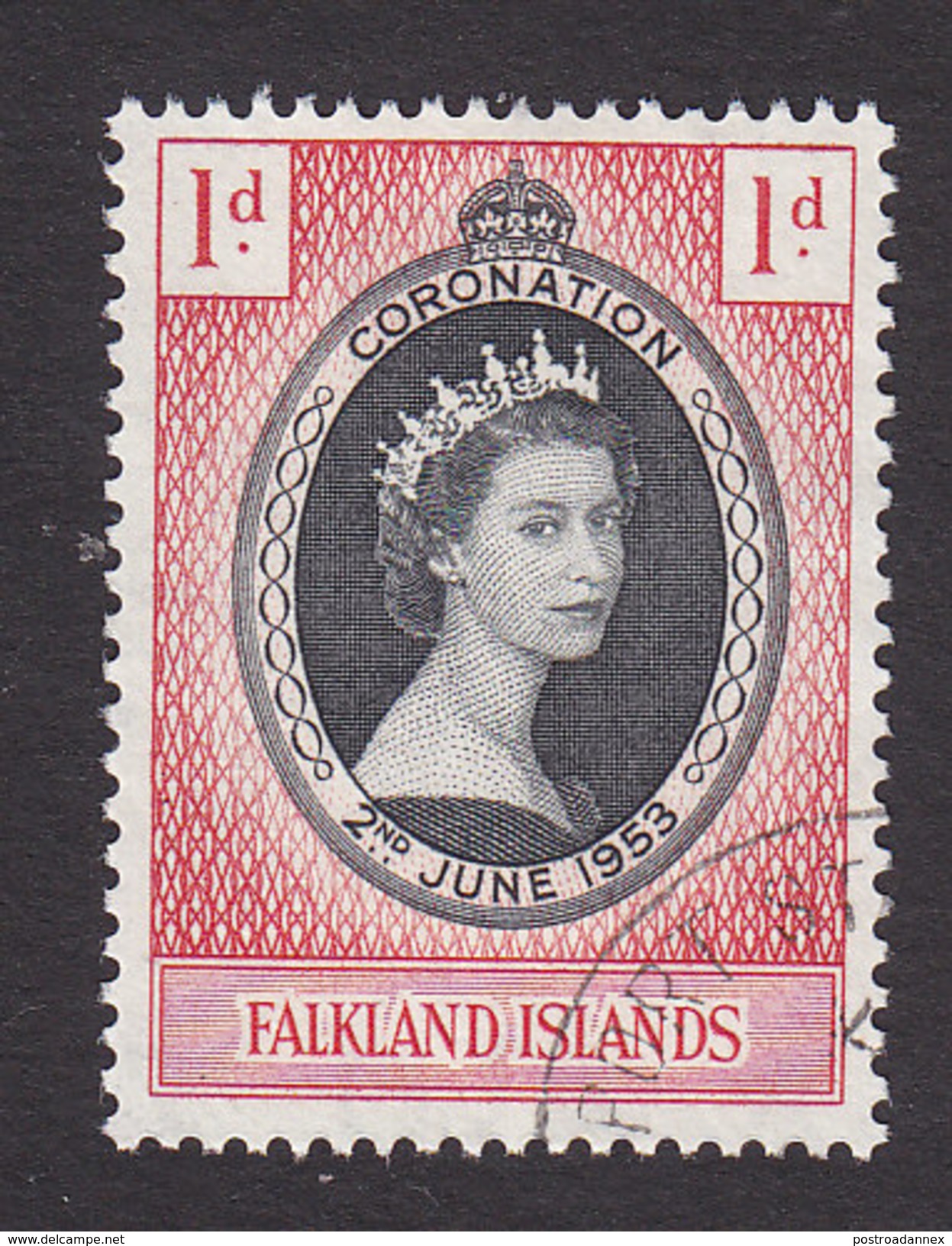 Falkland Islands, Scott #121, Used, Coronation, Issued 1953 - Falkland Islands