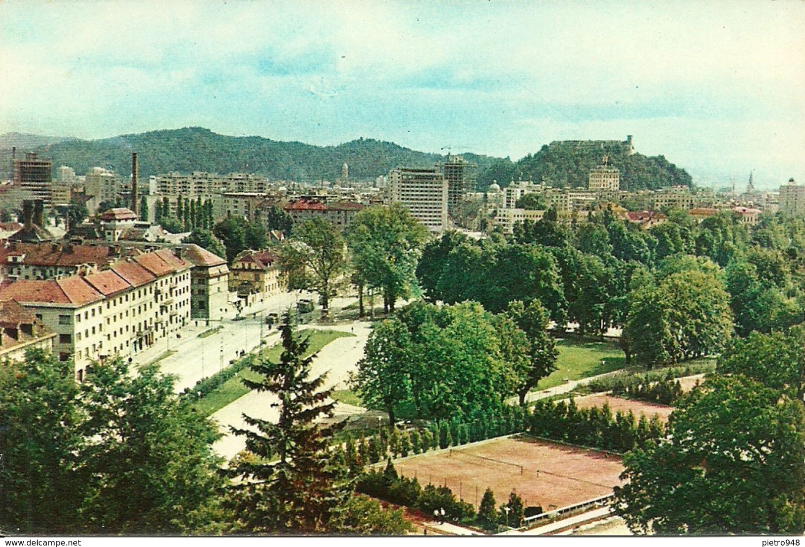 Ljubljana, Lubiana (Slovenia, Ex Jugoslavia) Partial View, Scorcio Panoramico, Raccourci - Slovenia