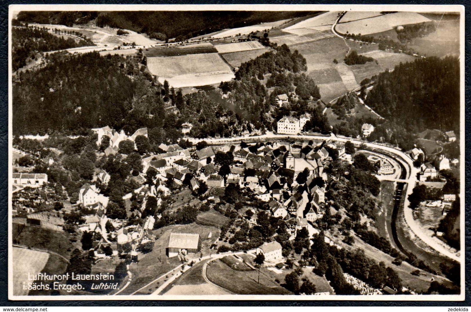 2546 - Lauenstein I. Erzg. - Luftbild Flugzeugaufnahme -  Adam TOP - Lauenstein