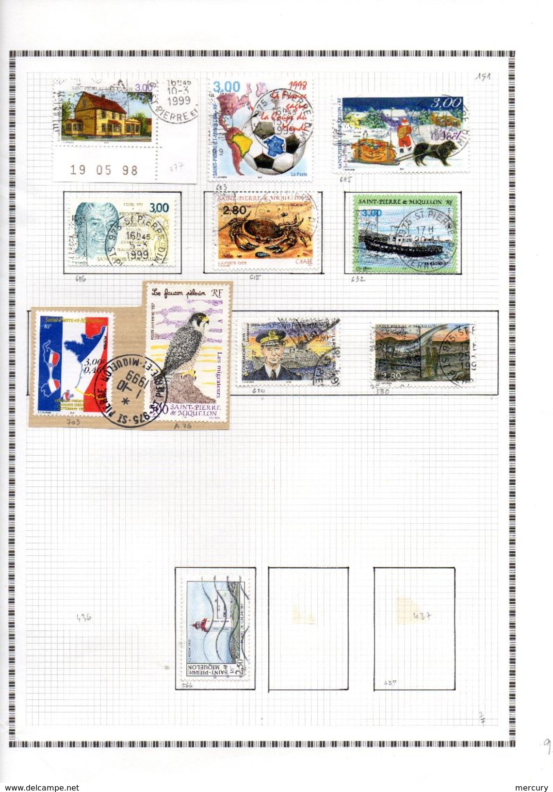 SAINT-PIERRE ET MIQUELON - Bonne collection jusqu'en 2007 - 43 scans