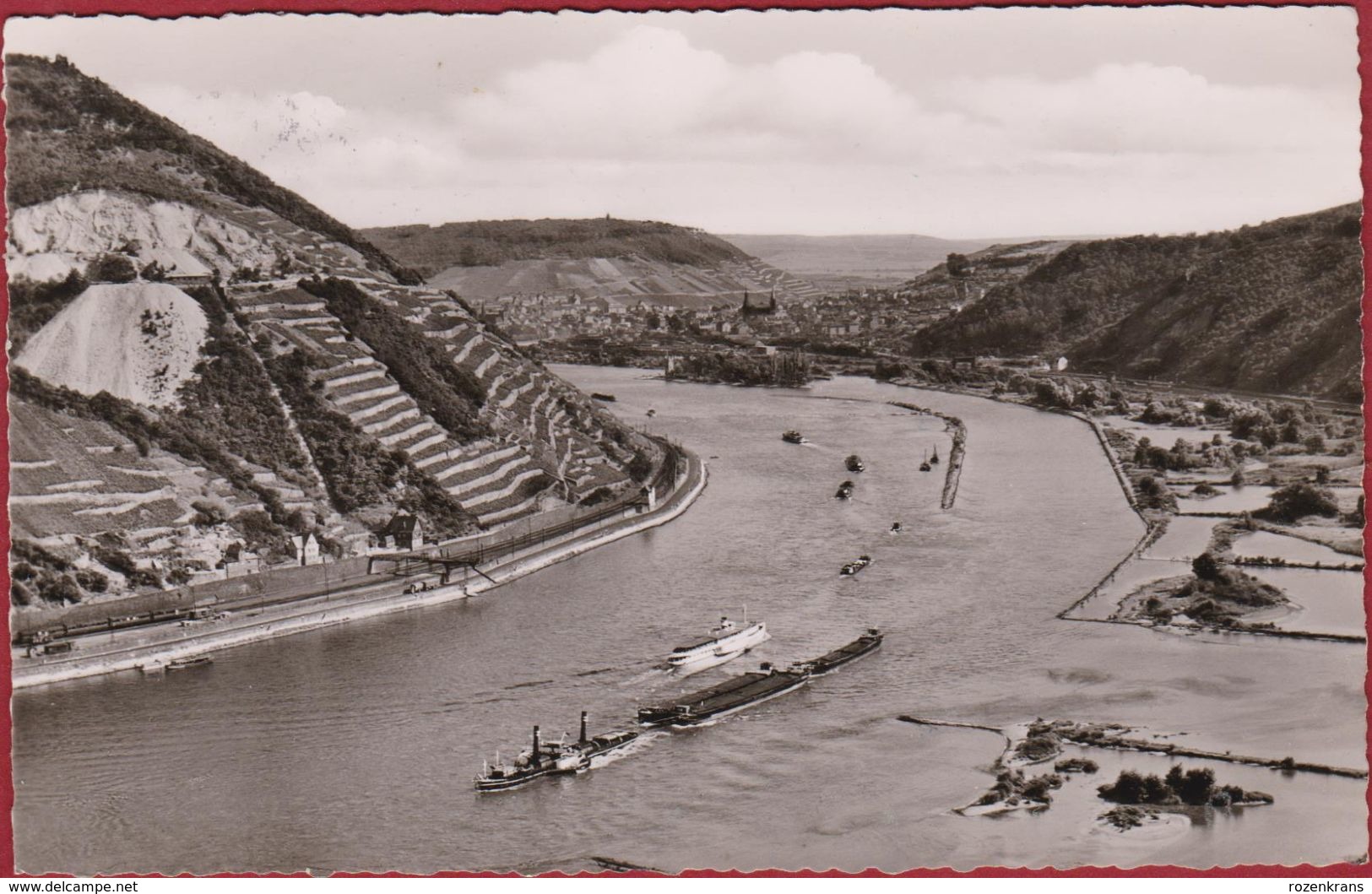 Binnenschip Barge Peniche Boat Ship Bingen Am Rhein Rheinland-Pfalz - Péniches