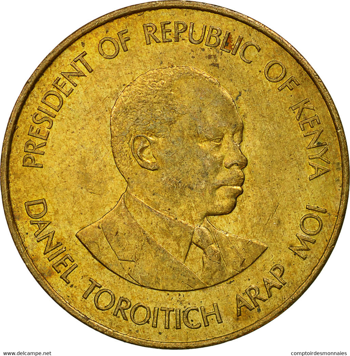 Monnaie, Kenya, 5 Cents, 1984, British Royal Mint, TTB, Nickel-brass, KM:17 - Kenya