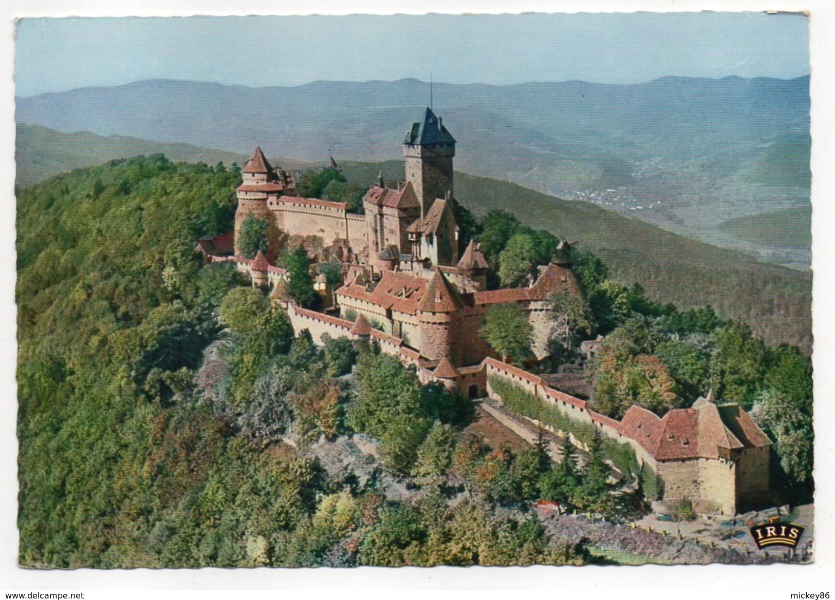 1968--tp Millénaire Du Mont St Michel Seul Sur Carte Postale HAUT KOENISBOURG--cachet Sélestat--67 - 1961-....