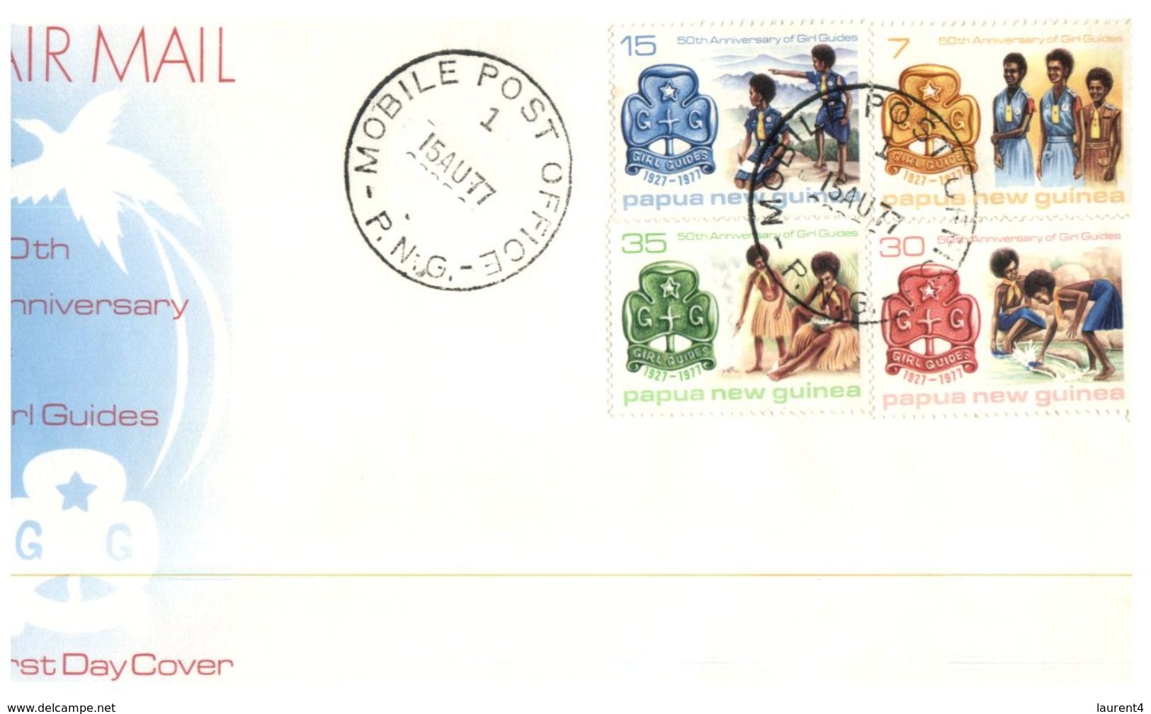 (830) Papua New Guinea FDC - 1975 - Girls Guides - Papua New Guinea