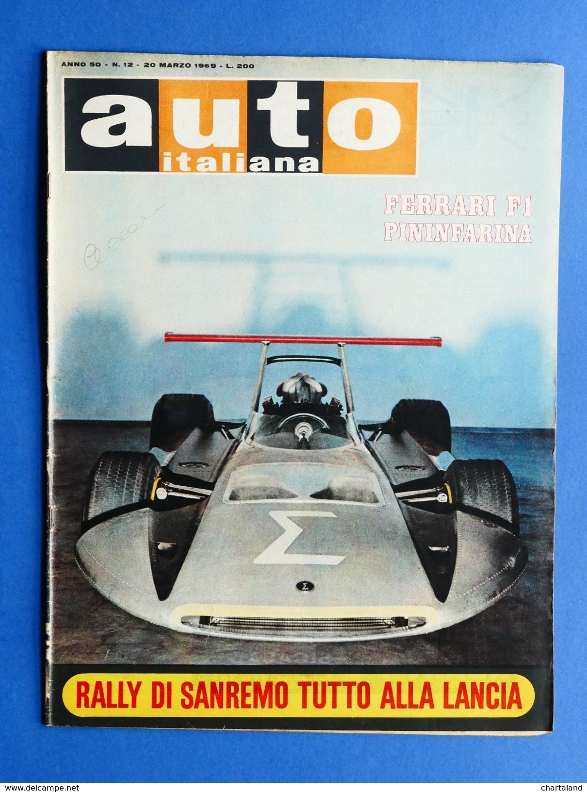 Rivista Automobilismo - Auto Italiana N° 12 - 1969 - Ferrari F1 Pininfarina - Non Classés