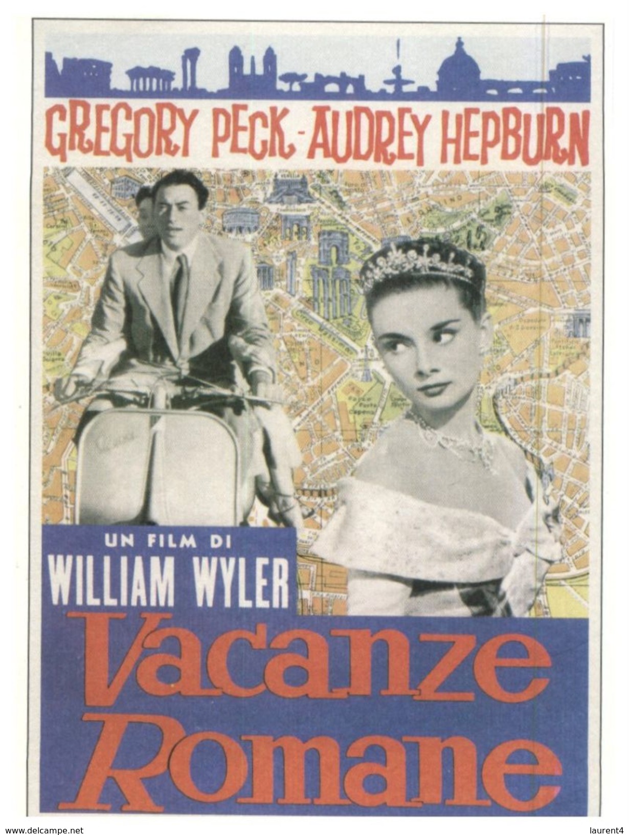 (577) Vacanze Romane - Peck - Hepburn - Affiches Sur Carte