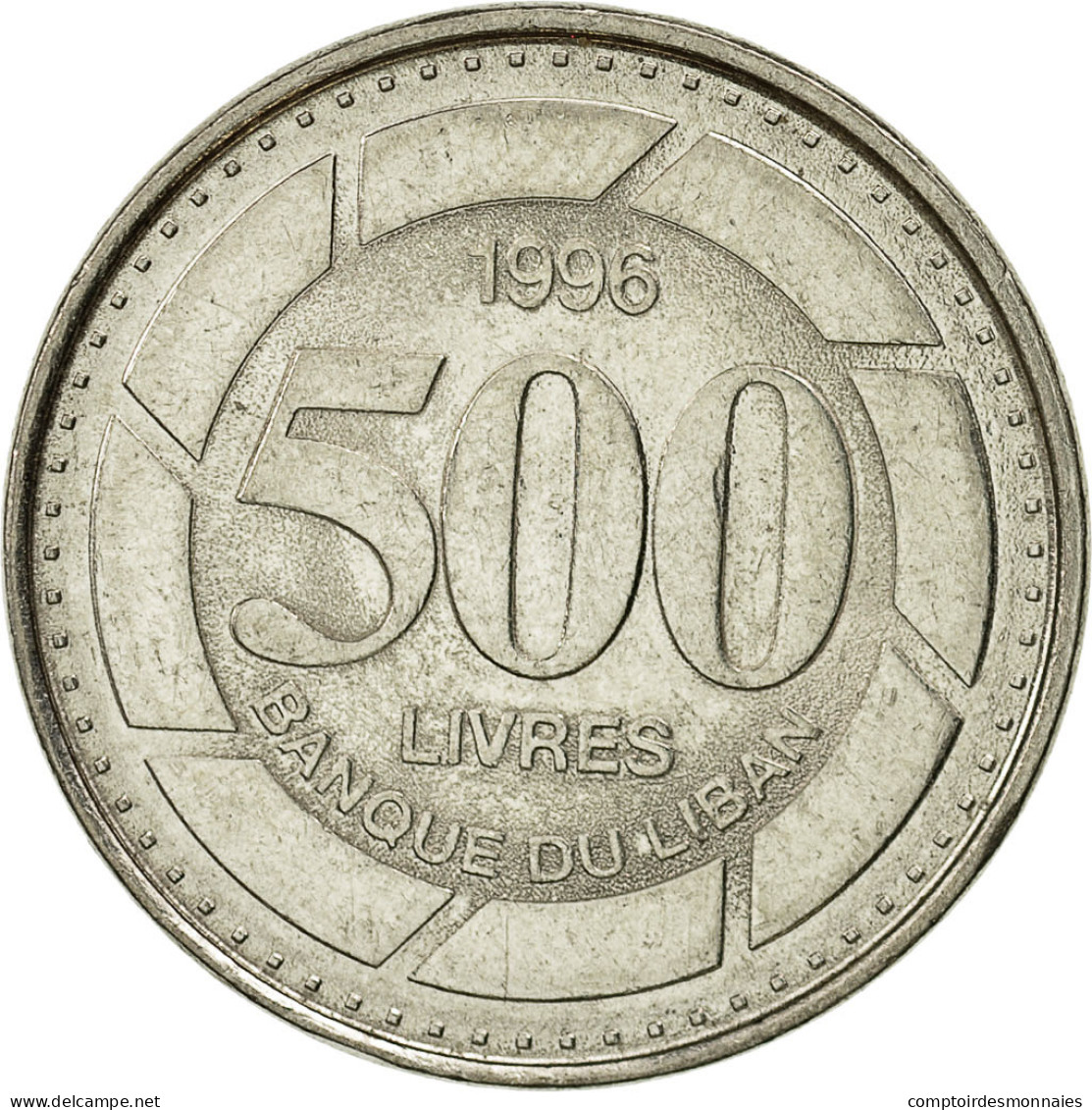 Monnaie, Lebanon, 500 Livres, 1996, SUP, Nickel Plated Steel, KM:39 - Libanon