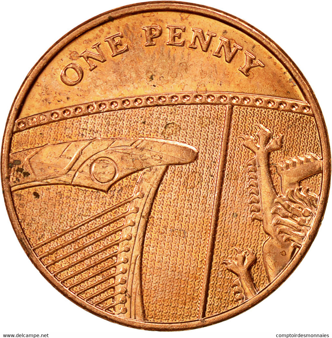 Monnaie, Grande-Bretagne, Elizabeth II, Penny, 2013, SUP, Copper Plated Steel - 1 Penny & 1 New Penny