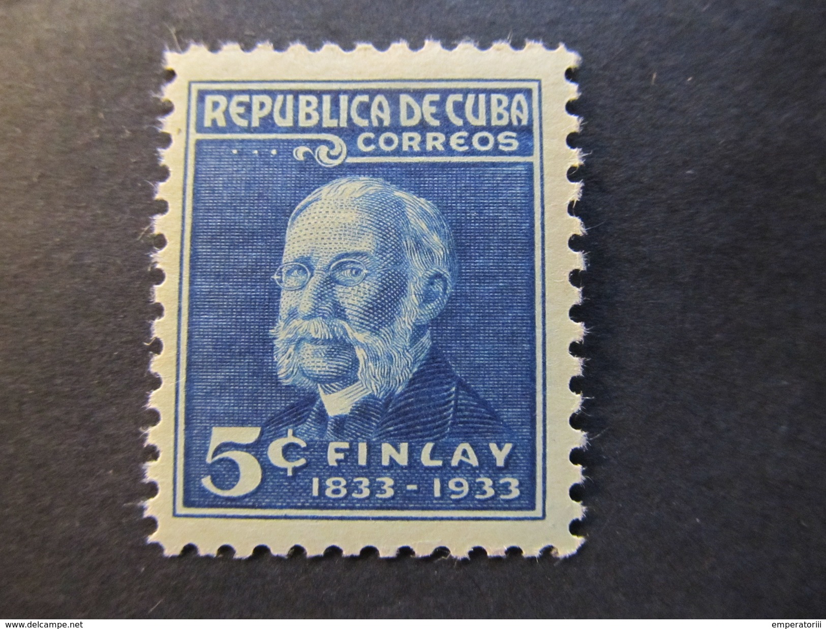 1934 - CUBA - DR. CARLOS J. FINLAY - SCOTT 320 A62 5C - Unused Stamps