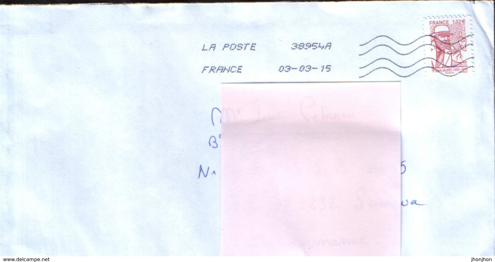 France - Letter Circulated In 2015 From Murat Le Quaire At Suceava , Romania - Covers & Documents