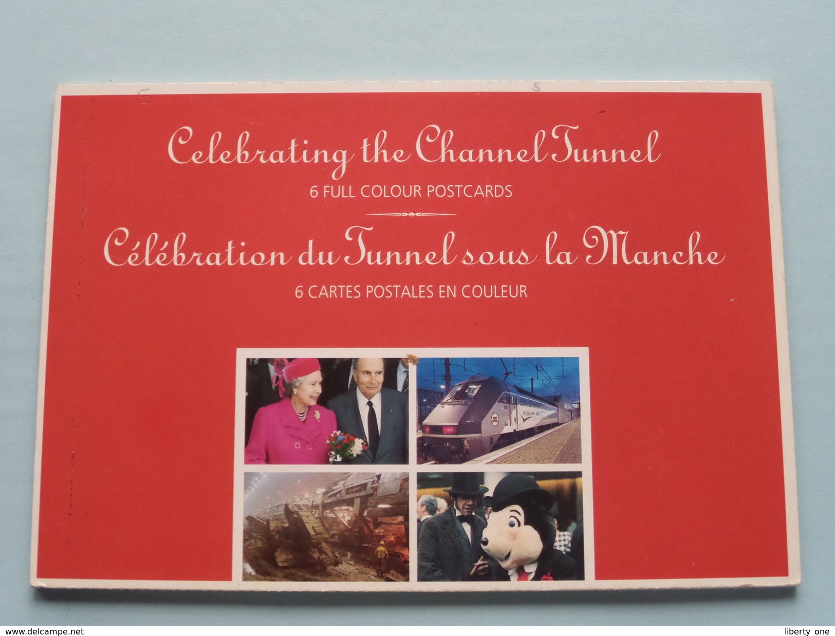 CELEBRATING The Channel TUNNEL / Sous La Manche Anno 1994 EUROTUNNEL ( Le SHUTTLE ) Carnet 6 CP / PK ! - Autres & Non Classés