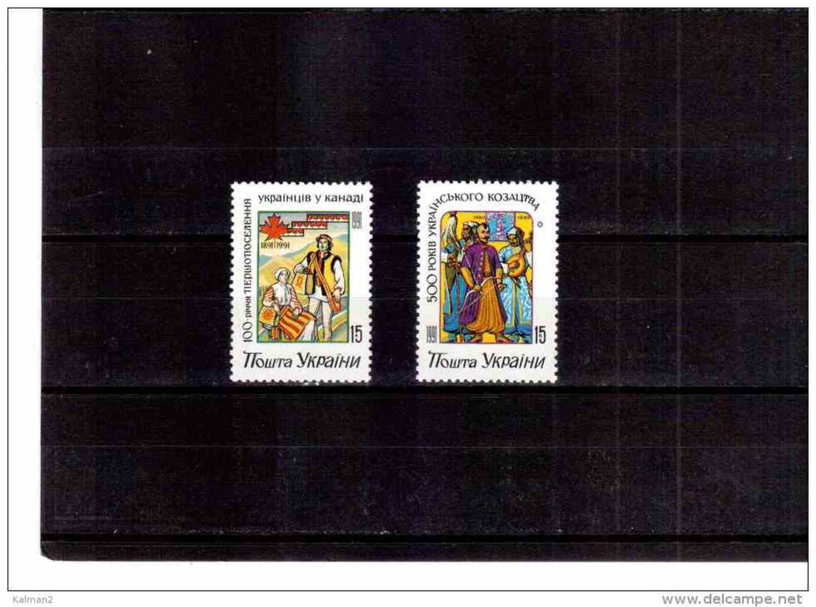 XX650  -  UCRAINA   -    ANNIVERSARI DIVERSI** MNH  /  CAT.UNIFICATO NR.   155/156 - Ucraina