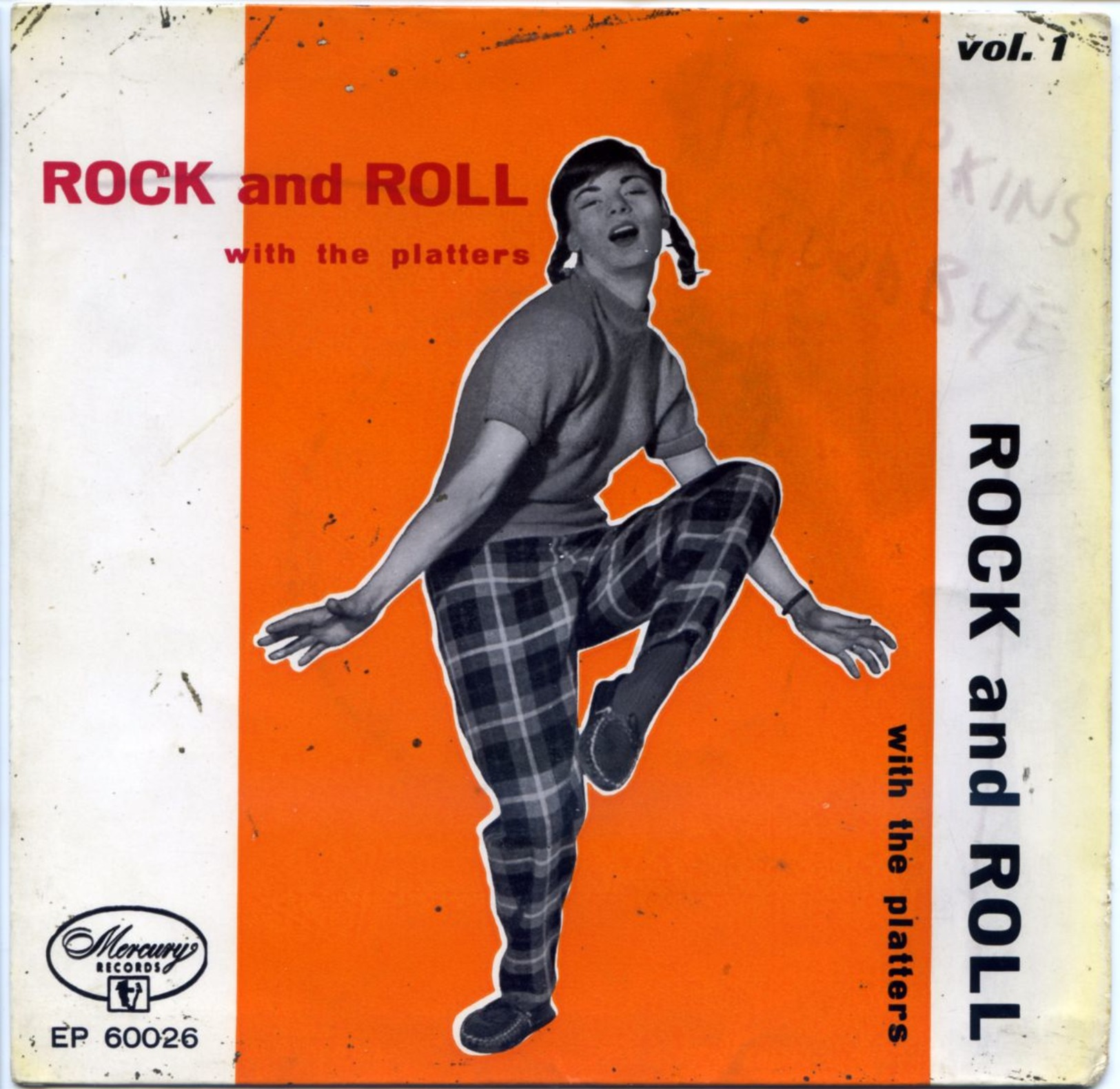 THE PLATTERS - SOLO Copertina SENZA Disco : < EP: Rock'n'Roll Vol. 1 > Picture Sleeve ONLY - Collectors