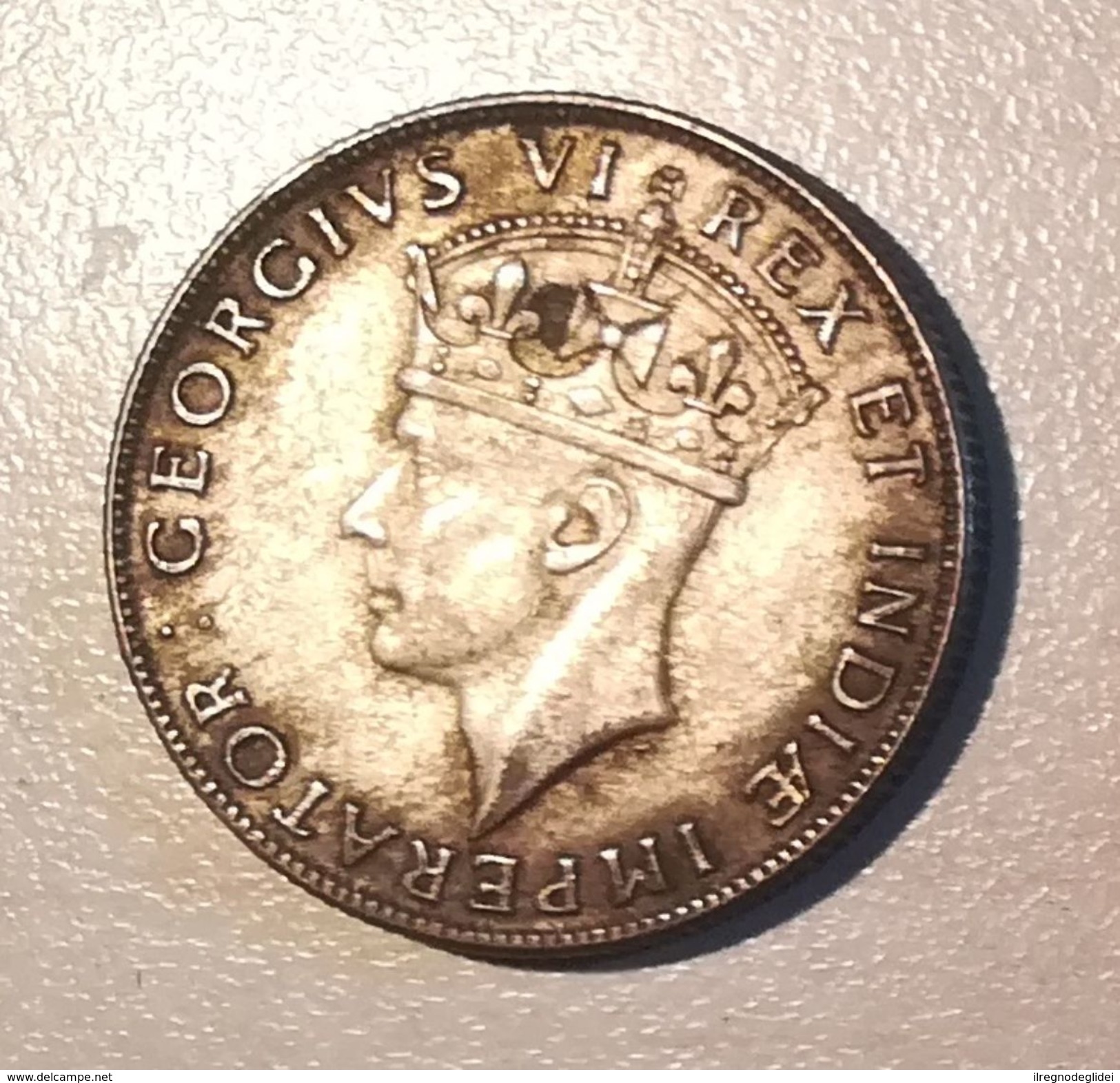 EAST AFRICA ANNO 1942 - 1 SHILLING - RE GIORGIO VI - ARGENTO - OSSIDO NATURALE - British Colony