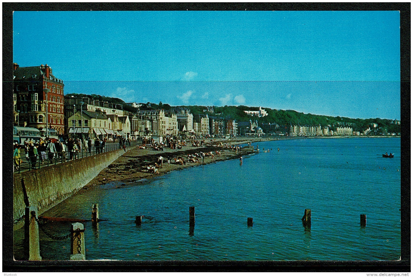 RB 1179 - 4 X Isle Of Man Postcards - Sunset At Peel - Douglas At Night - Douglas &amp; Tram - Isle Of Man