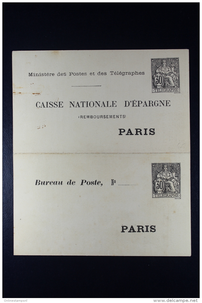 France:  Caisse Nationale D'Epargne Paris B27 Remboursement Par Tube - Pneumatic Post