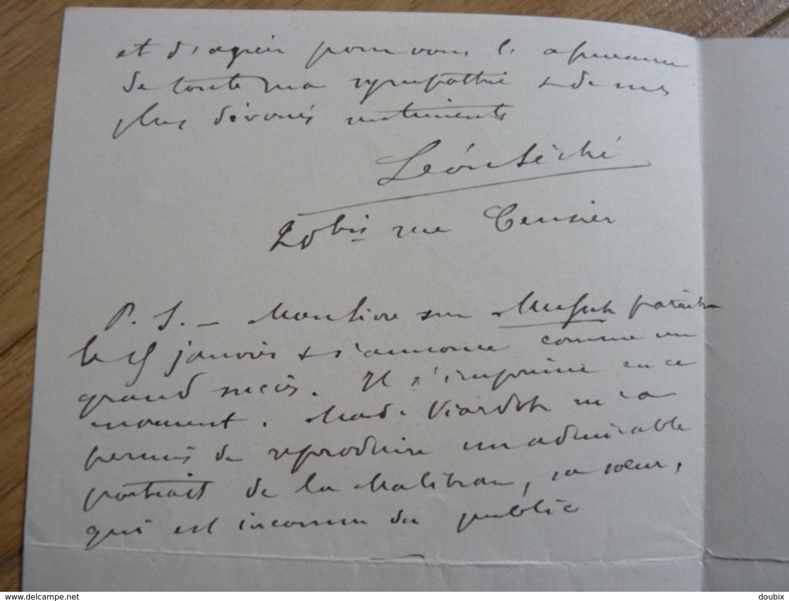 Léon SECHE (1848-1914) Littérateur Spécialiste La Pléiade & Romantisme. AUTOGRAPHE - Autres & Non Classés