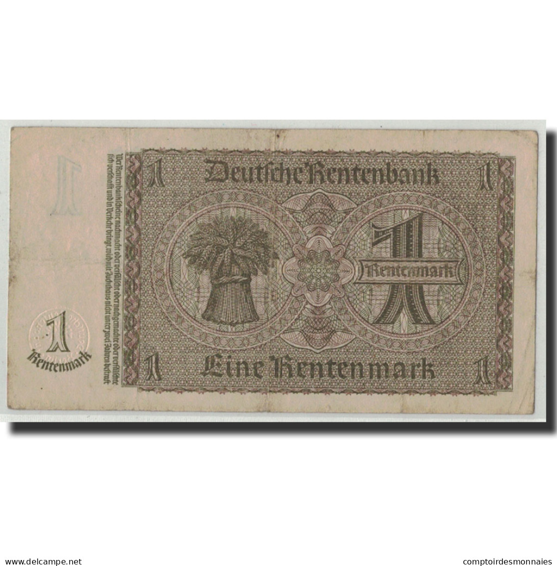 Billet, Allemagne, 1 Rentenmark, 1937, 1937-01-30, KM:173b, TB - 1 Rentenmark