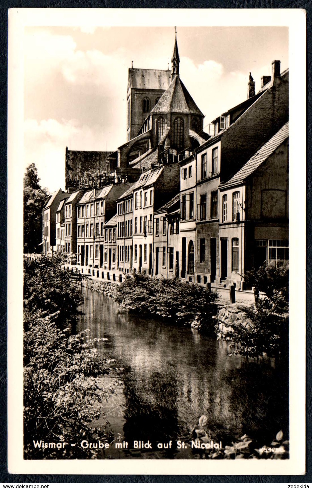 A9396 - Wismar - Grube Mit Blick Auf St. Nicolai - Heldge - Wismar