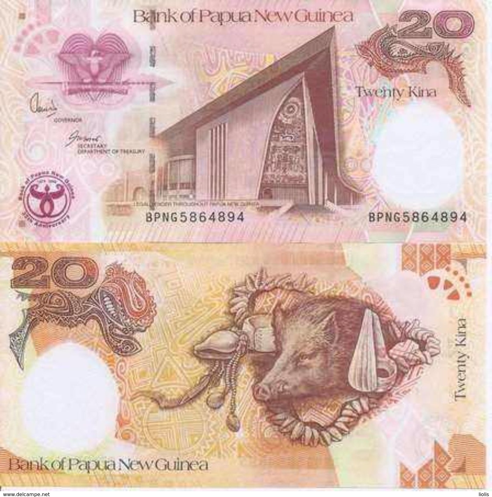 Papua New Guinea 20 Kina UNC - Papouasie-Nouvelle-Guinée