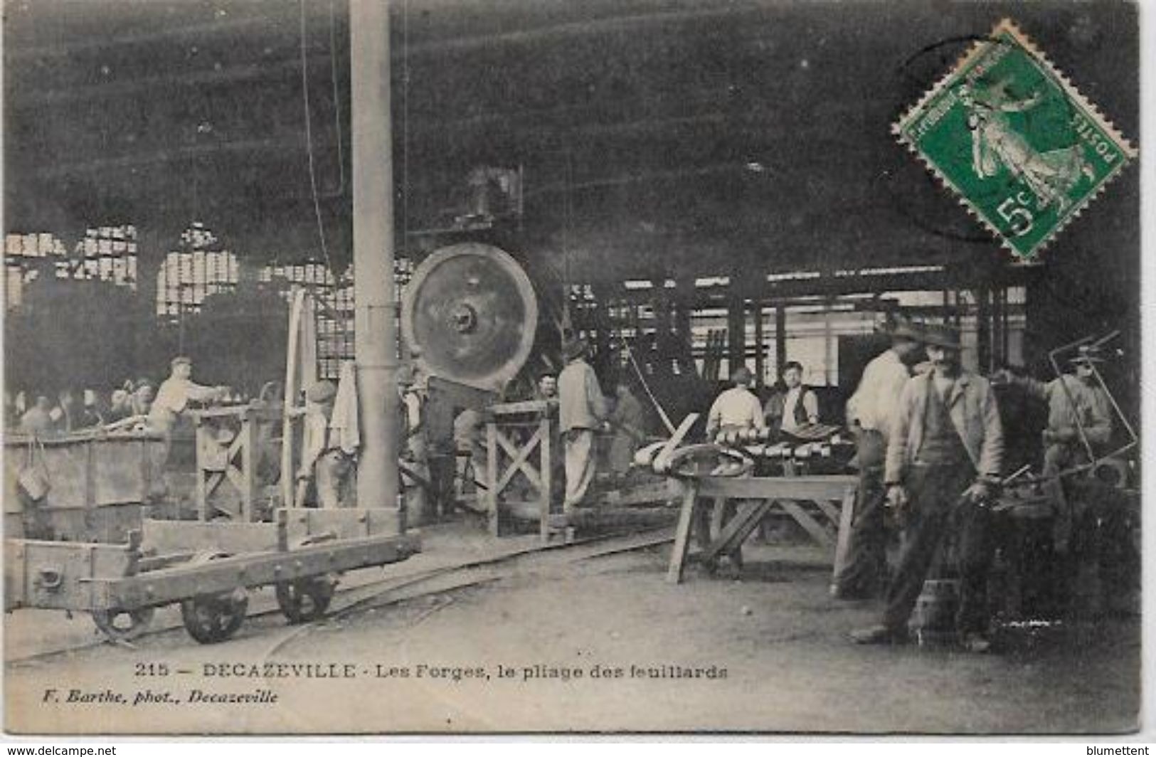 CPA Decazeville Aveyron Circulé Usine Métier - Decazeville