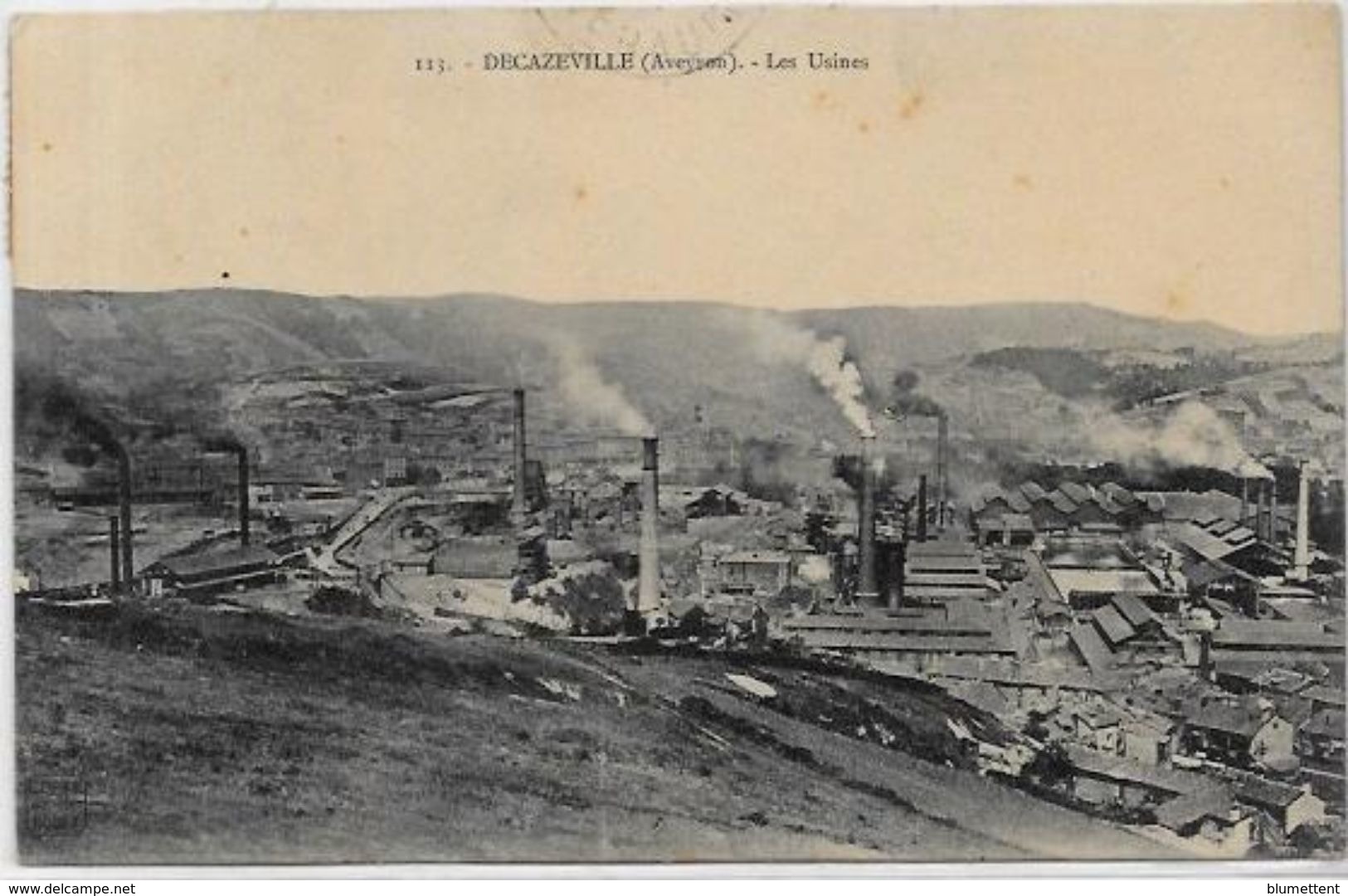 CPA Decazeville Aveyron Circulé Usine Métier Mines - Decazeville