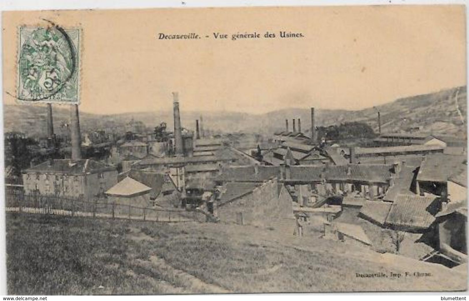 CPA Decazeville Aveyron Circulé Usine Métier Mines - Decazeville