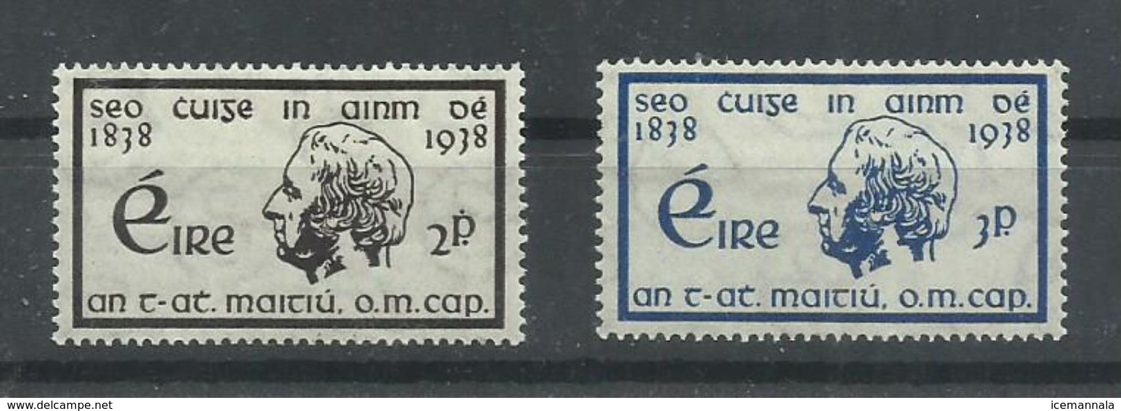IRLANDA YVERT 73/74   MH  * - Unused Stamps