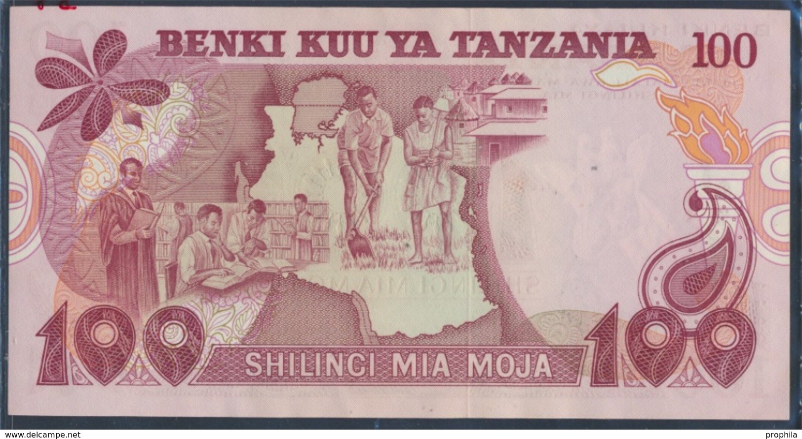 Tansania Pick-Nr: 8a Bankfrisch 1977 100 Shilingi (8163291 - Tanzania