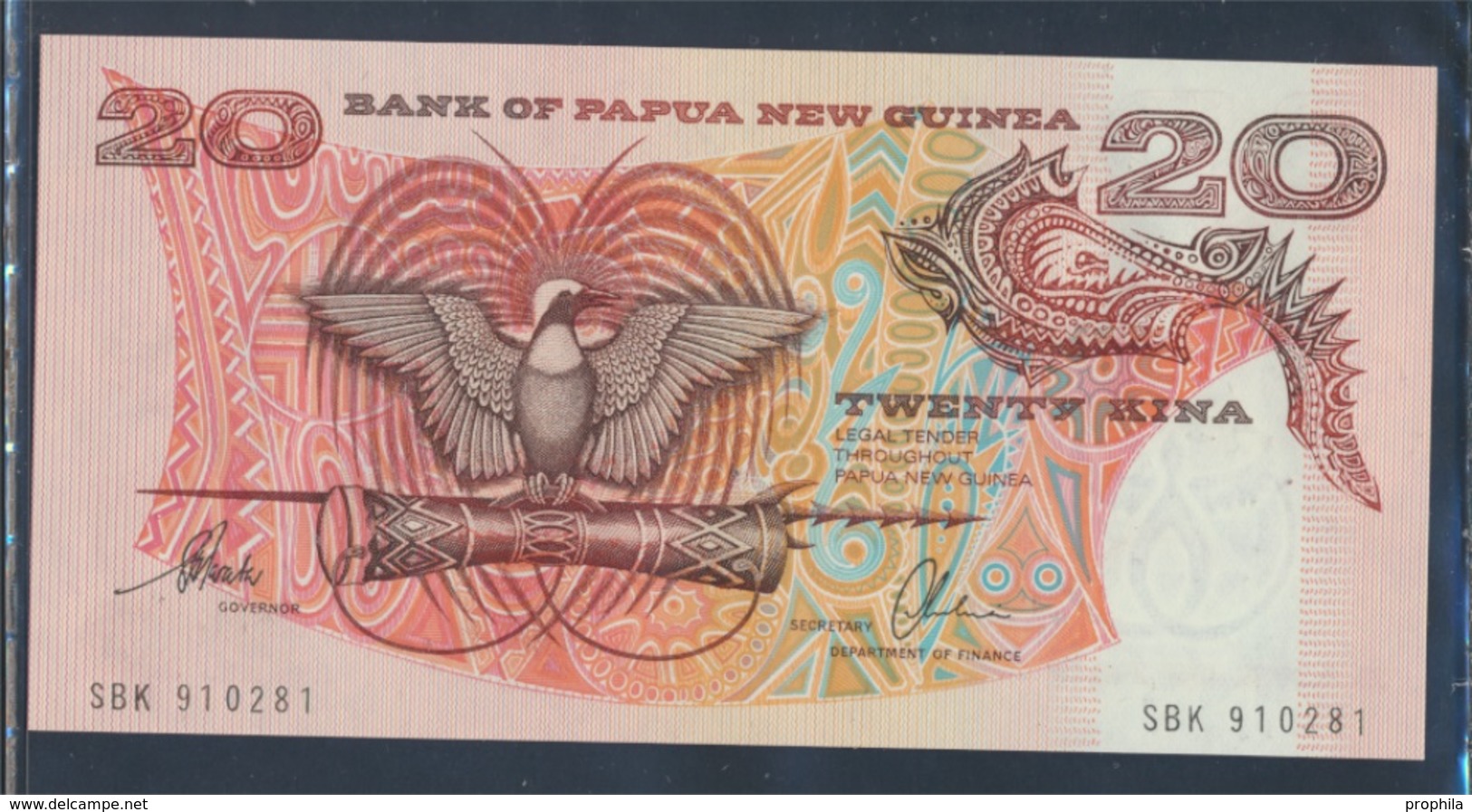 Papua-Neuguinea Pick-Nr: 10b Bankfrisch 20 Kina (8345822 - Papua New Guinea