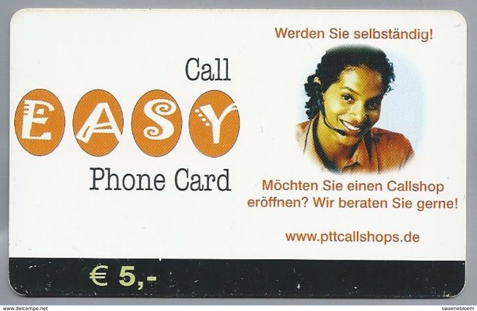 DE.- Duitsland. Call EASY Phone Card. PTT, Kettwiger Strasse 29, Essen. 2 Scans. - GSM, Voorafbetaald & Herlaadbare Kaarten