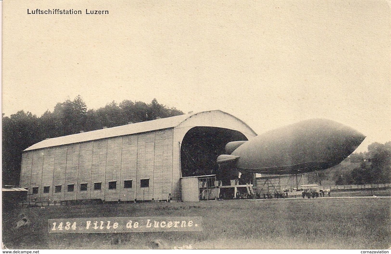 Aviation - Aviateur - Dirigeable Ville De Lucerne - 1910 - Dirigibili