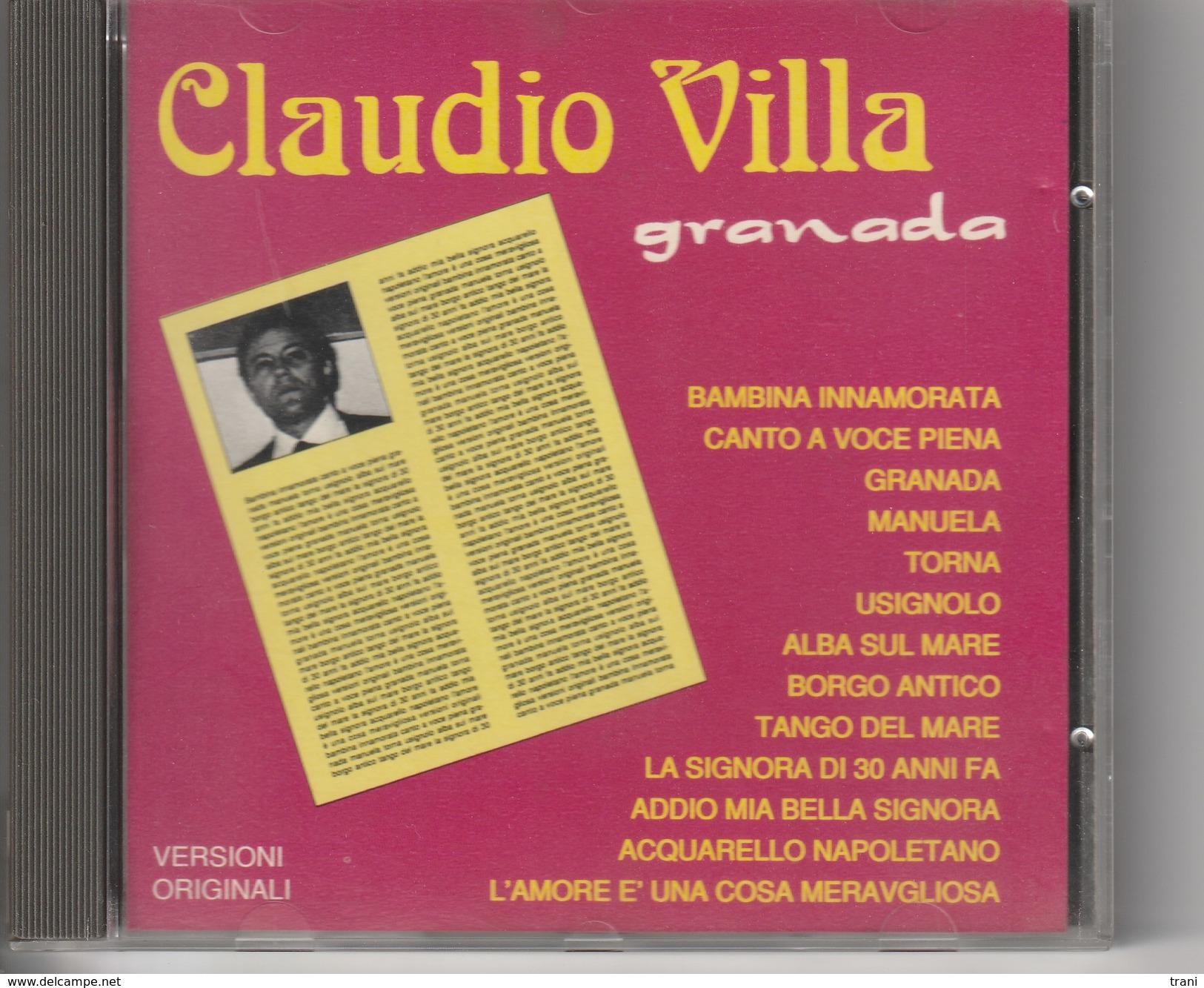 CLAUDIO VILLA - GRANADA - Disco, Pop