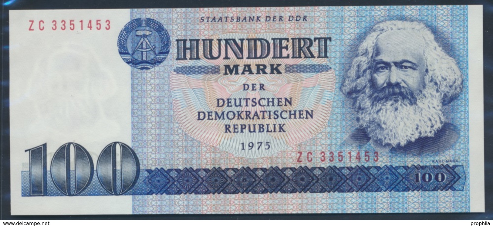 DDR Rosenbg: 363d, KN 7stellig, Computersatz, Austauschnote Bankfrisch 1975 100 Mark (9055458 - Other & Unclassified