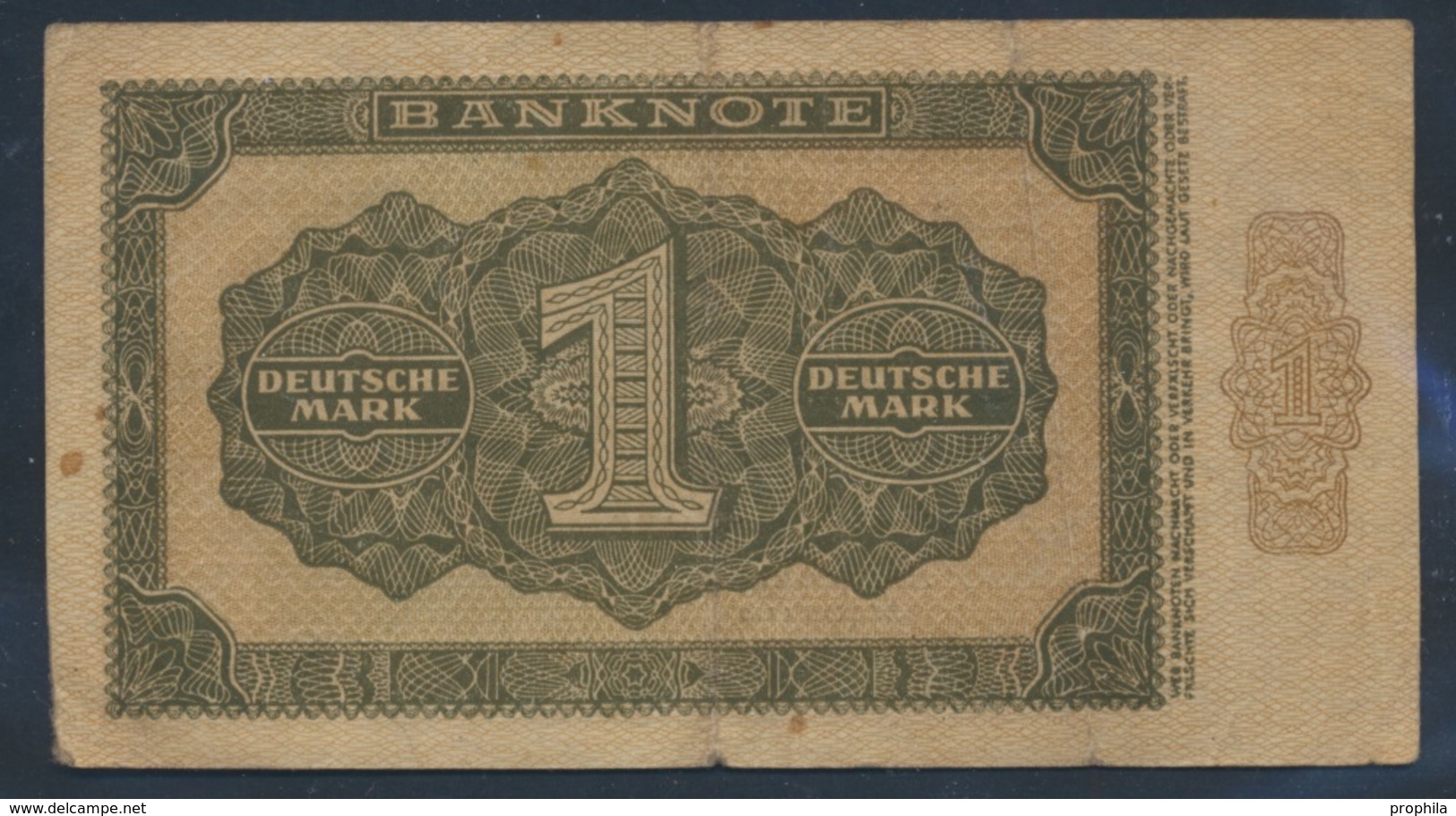 DDR Rosenbg: 340c KN 6stellig, Austauschnote Gebraucht (III) 1948 1 Deutsche Mark (9055410 - Otros & Sin Clasificación