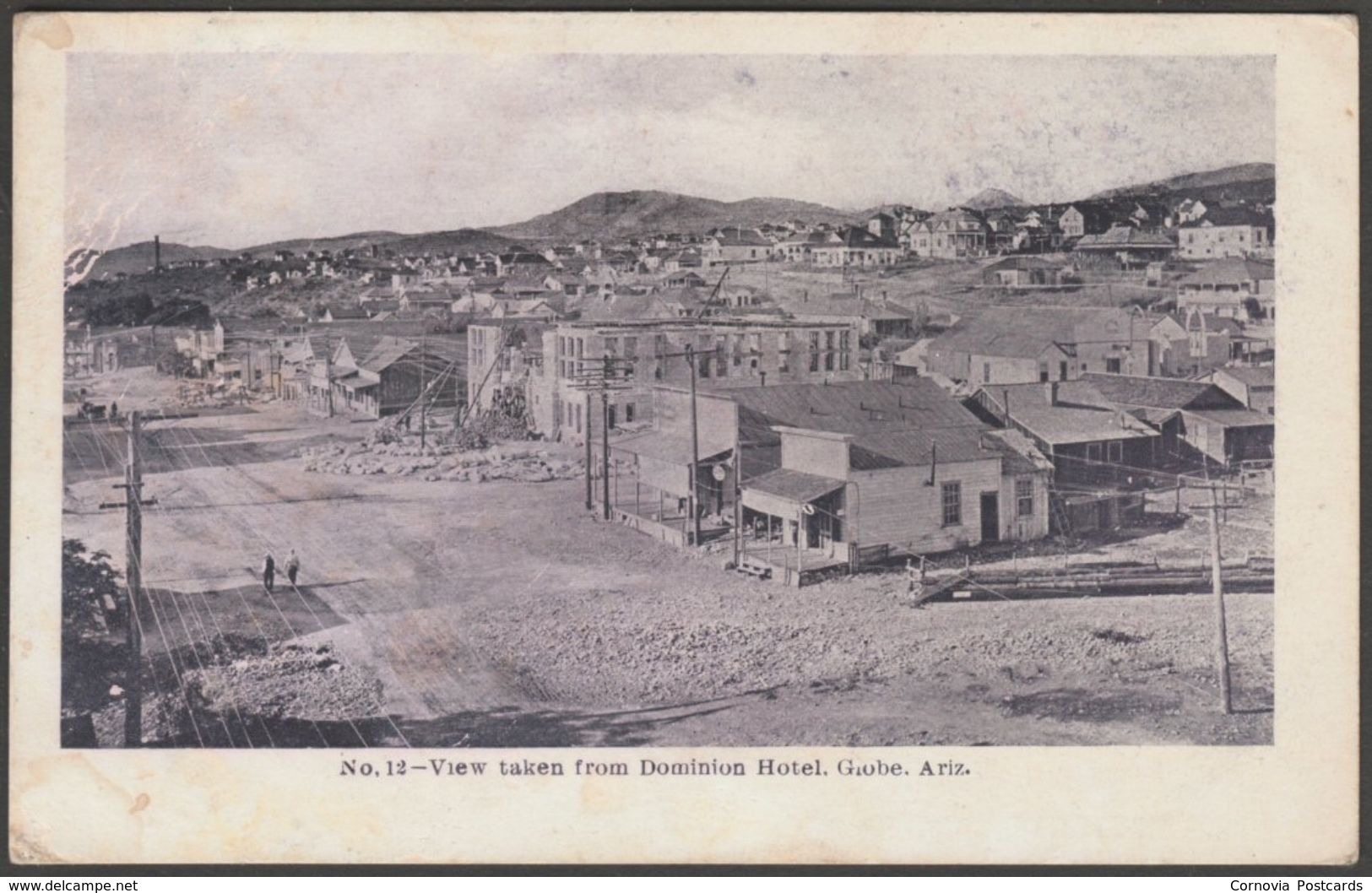 View From Dominion Hotel, Globe, Arizona, C.1905 - Postcard - Other & Unclassified