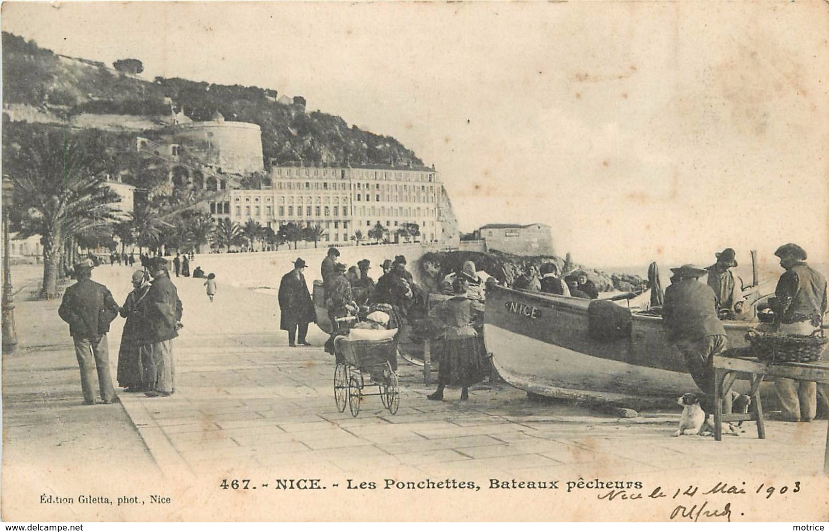 NICE - Les Ponchettes, Bateaux Pêcheurs. - Pêche