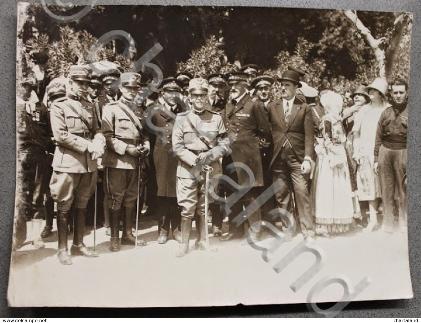 Fotografia Epoca Re Vittorio Emanuele III Con Fascia A Lutto - 1926 - Altri & Non Classificati