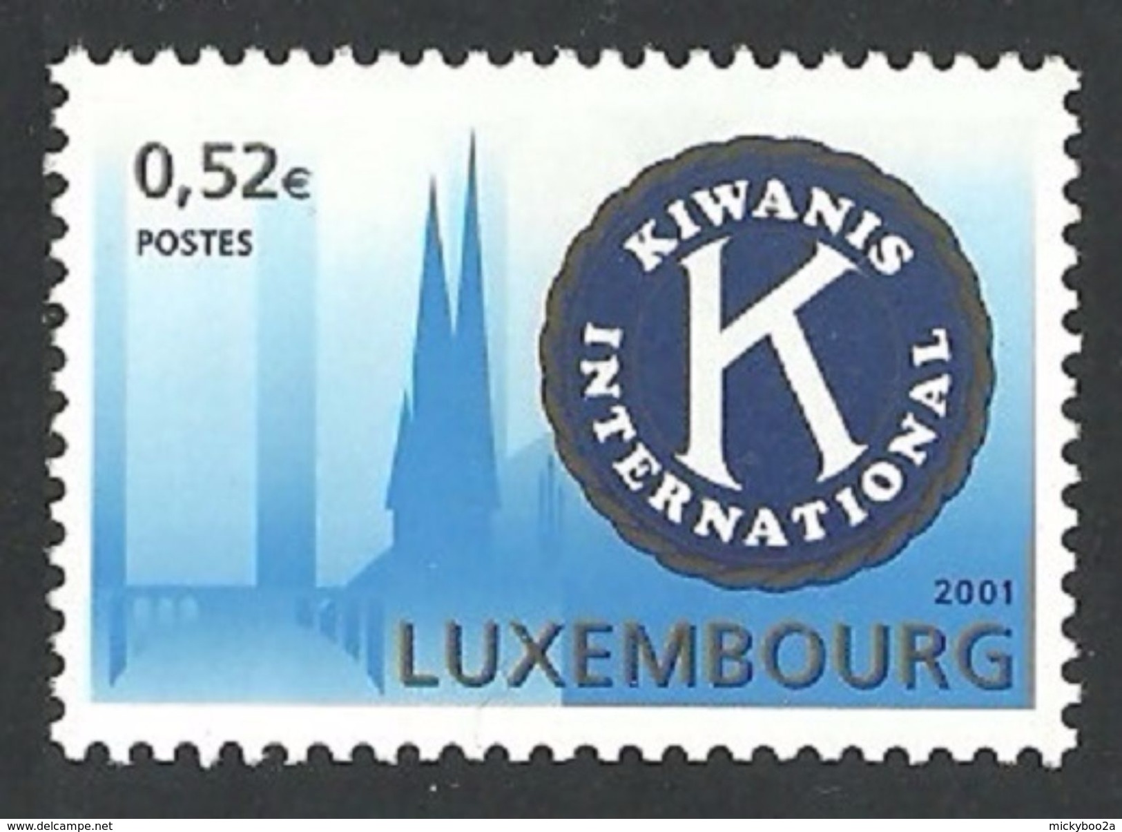 LUXEMBOURG 2001 KIWAIS INTERNATIONAL COMMUNITY ORGANISATION SET MNH - Nuevos
