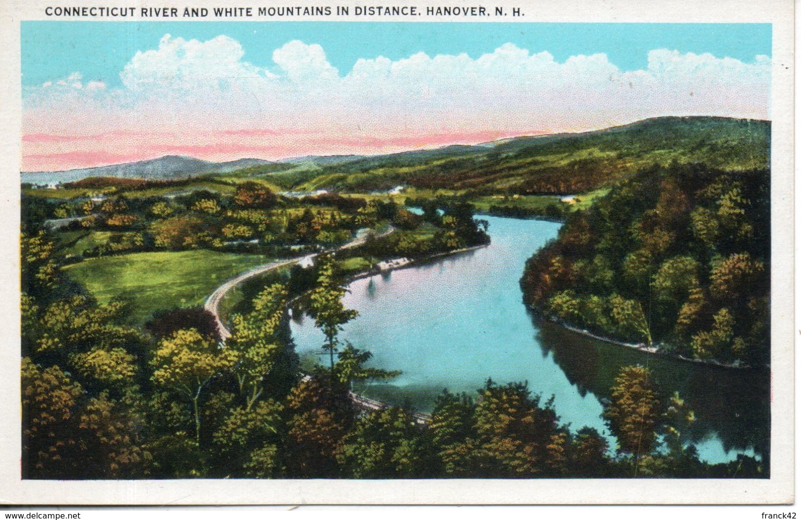 Etats Unis. Connecticut River And White Mountians In Distance. Hanover, NH - White Mountains