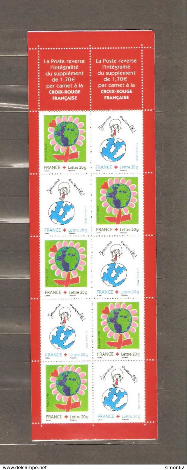 FRANCE  CARNET    CROIX ROUGE  2005   NEUF **  MNH - Red Cross