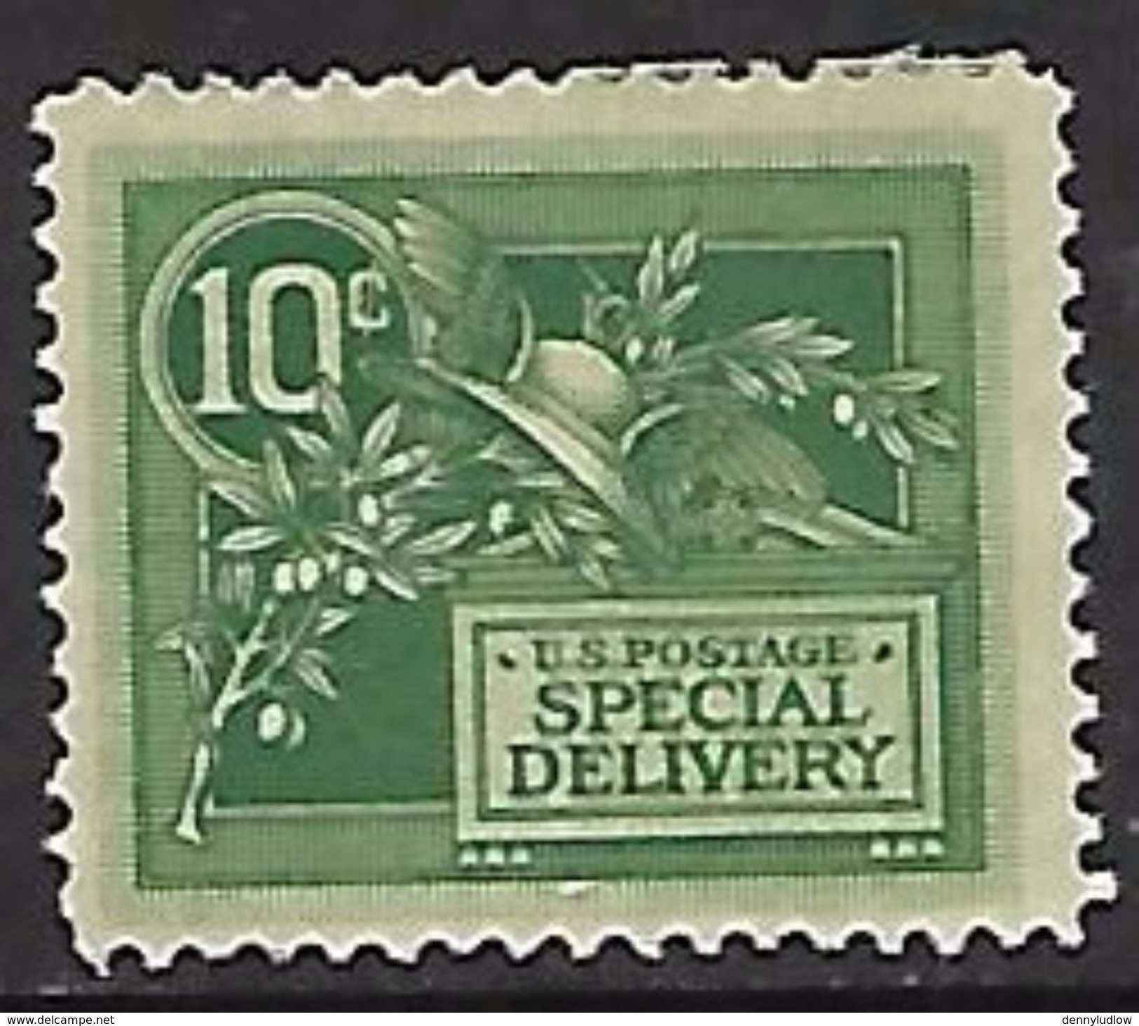 US  1908  Sc#E7   10c Special Delivery  MH*  2016 Scott Value $65 - Special Delivery, Registration & Certified