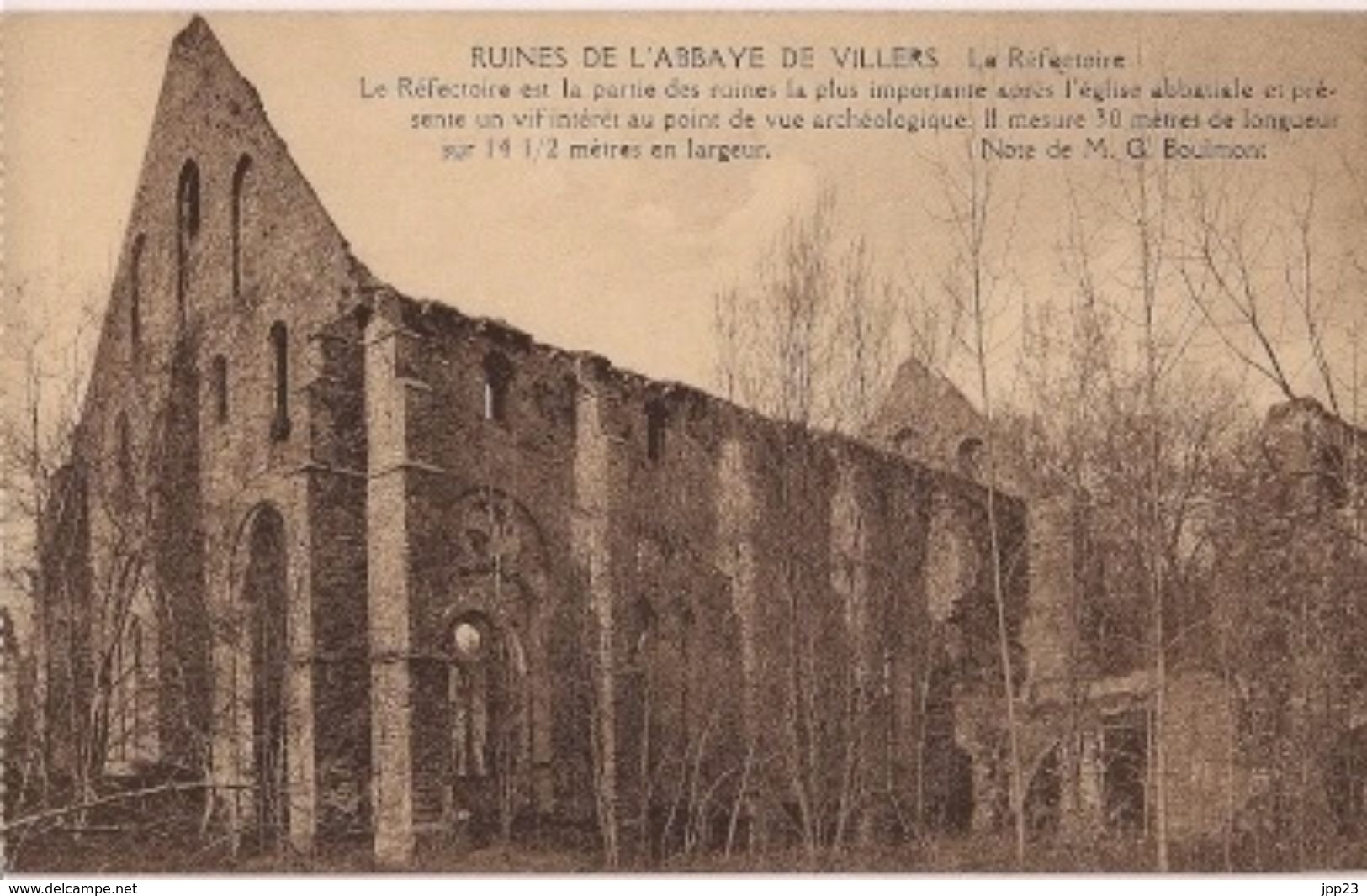 ruines de Villers-la-Ville  le lot de 7 cartes postales